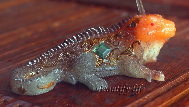 Талисман аллохроза золотой Моной аллохрозный Будда хамелеон чайный питомец S1026B