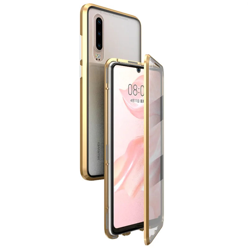 P30 PRO LUPHIE 360 градусов Полный Магнитный чехол для huawei p30 передний задний стеклянный чехол huawei p30 pro p 30 pro 30pro Магнитный чехол