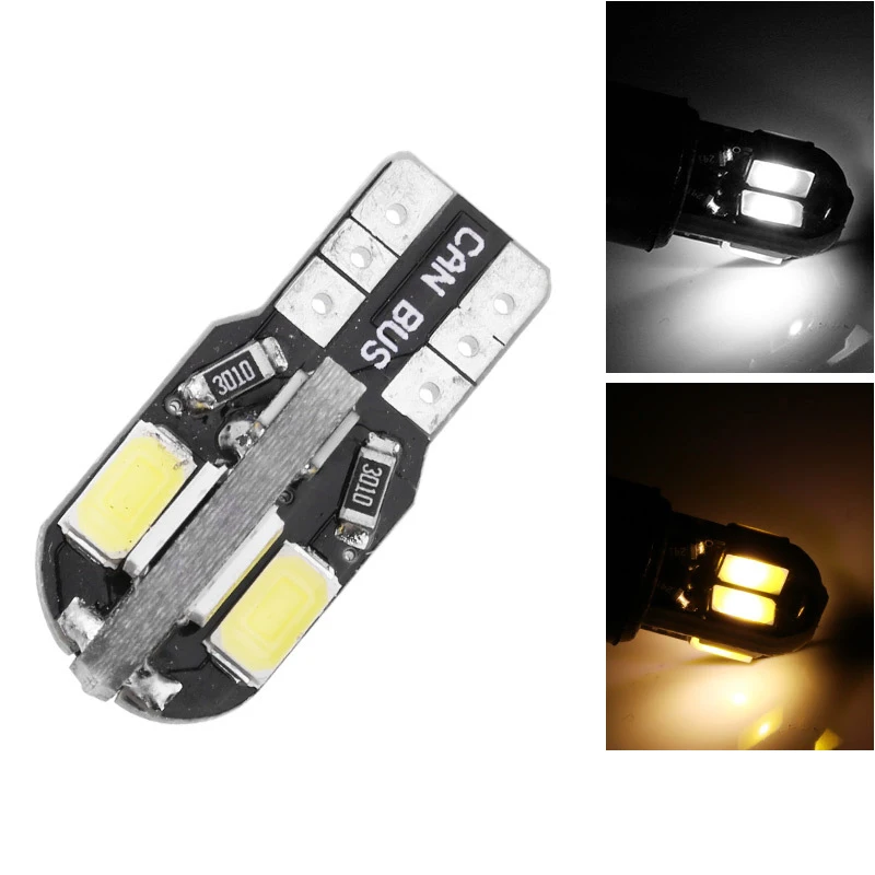 Aslent 4 шт. T10 W5W светодиодный автомобильный светильник 8SMD 5730 147 152 Замена лампы для