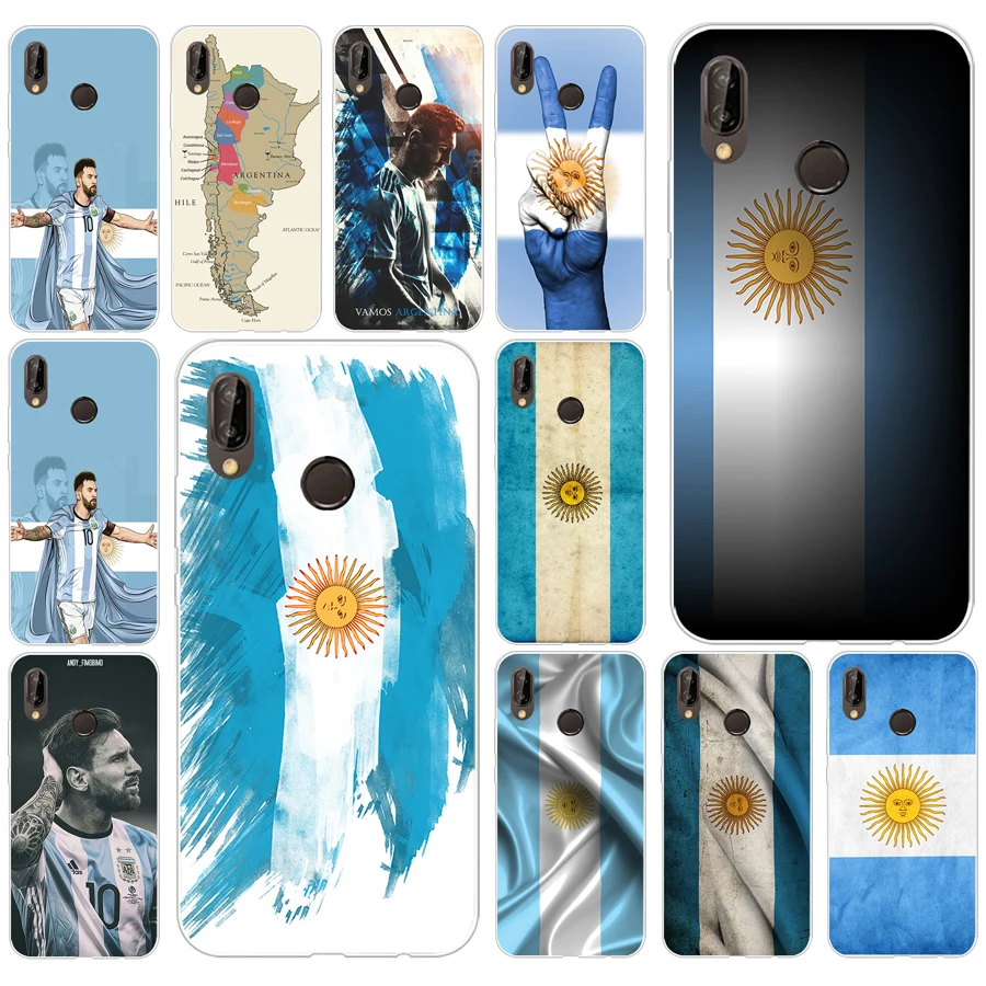 218AQ Аргентина Мягкий Силиконовый ТПУ чехол для huawei p 20 lite pro y6 2017 mate 10 | Мобильные