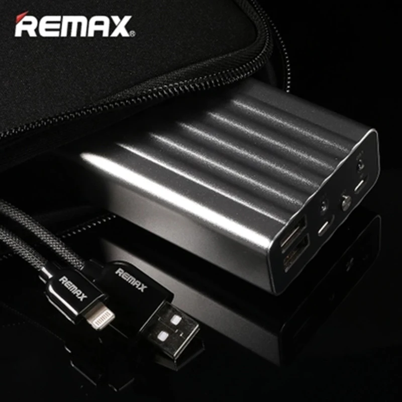 

Remax 20000mAh Double USB Poverbank with LED Quick Charge Power Bank External Battery Portable Charger For Xiaomi tablets phone