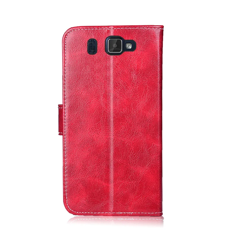 Флип задняя крышка кожи для Prestigio Grace Q5 Чехол Кошелек Стенд Кожа Телефон чехол 5506