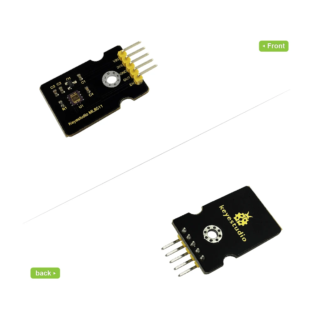 Keyestudio GY ML8511 Ультрафиолетовый сенсорный модуль для Arduino (черный и экологически