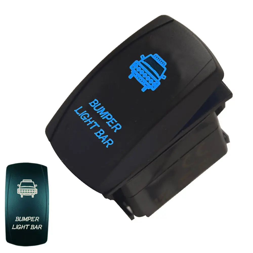 EE Поддержка автомобиля внедорожный 12V 20A тумблер кулисный переключатель синий