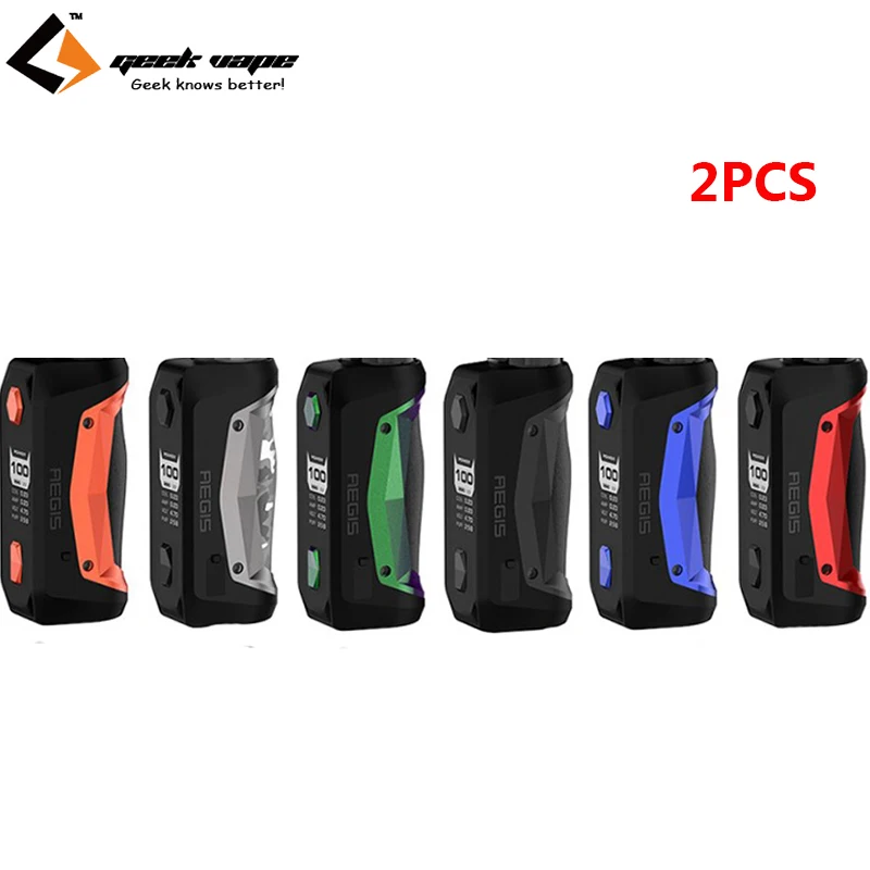 2 шт./лот оригинальный GeekVape Aegis Solo мод 100 Вт бокс для электронных сигарет Vape