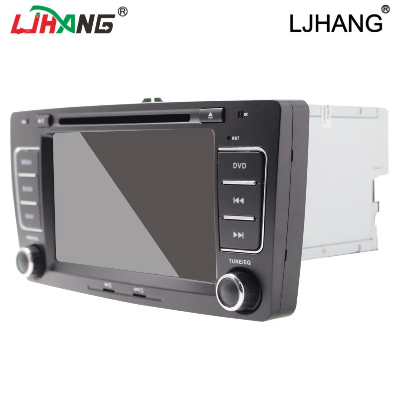 LJHANG 2 Din Автомобильный dvd плеер для Skoda Octavia 2005 2008 2013 GPS навигация Bluetooth аудио стерео