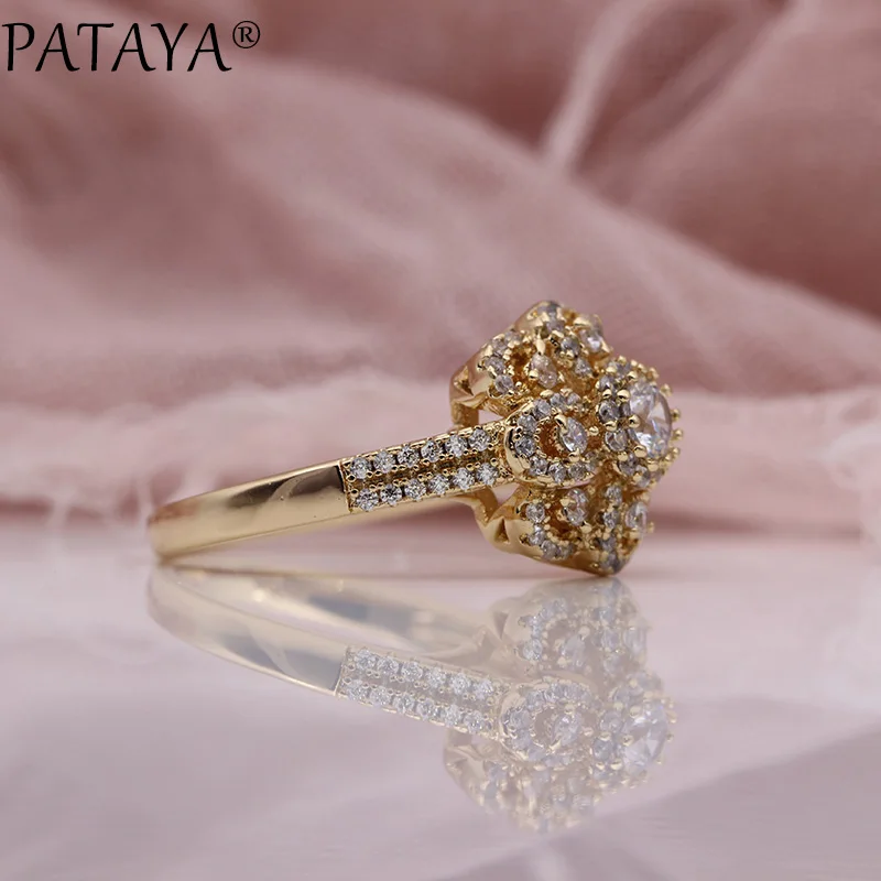 Новинка кольцо PATAYA с инкрустацией из микровоска женское модное свадебное