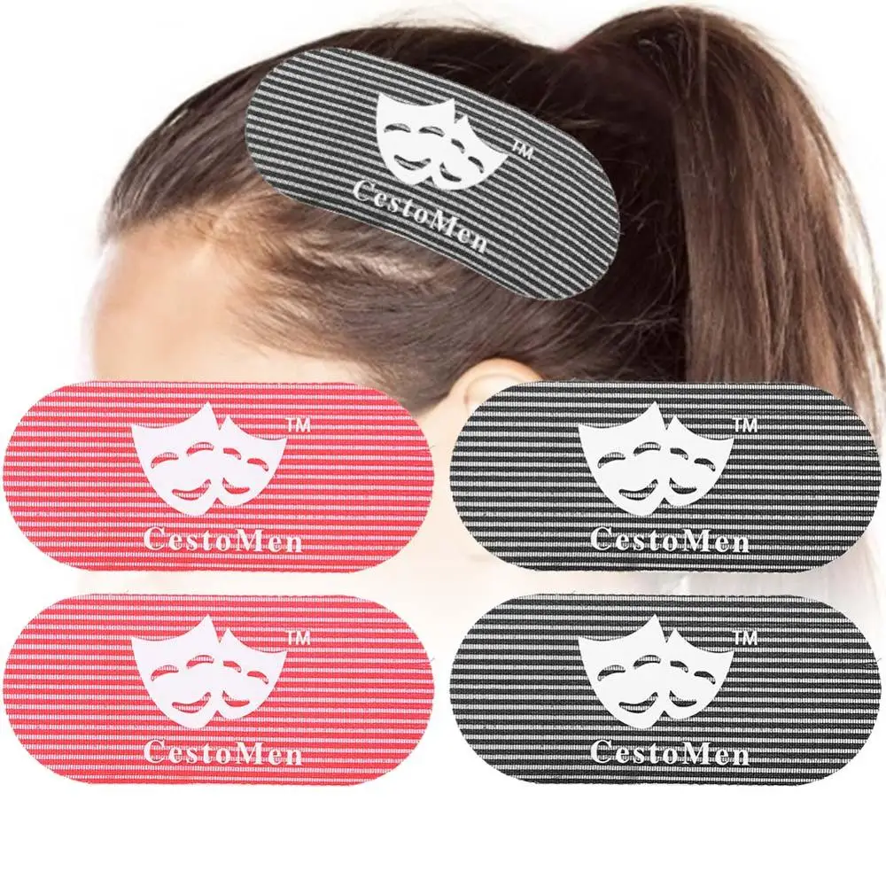 Retro Carving Magic Hair Tattoo Sticker Pad Hairdressing Hair Gripper Styling Fringe Sticker Oil Head Oil Head Tattoo Supplies