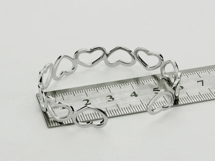 Браслет женский из серебра 100% пробы в форме сердца | Украшения и аксессуары