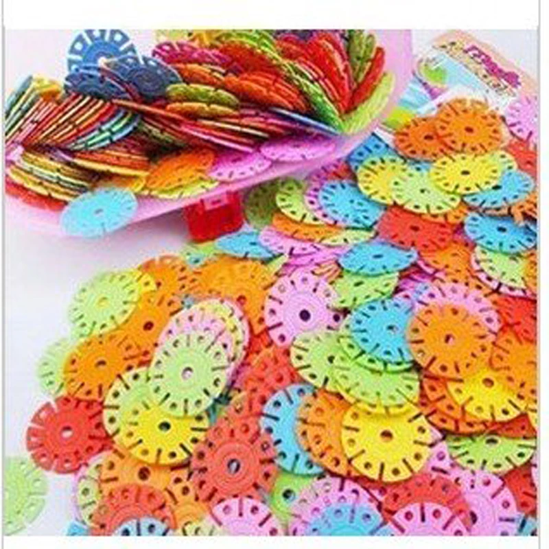 

free shipping 2000pcs/lot DIY Kid Toys 3cm Snow Blocks Snowflakes Toy Bricks Children Toys 400pcs/bag wholesale