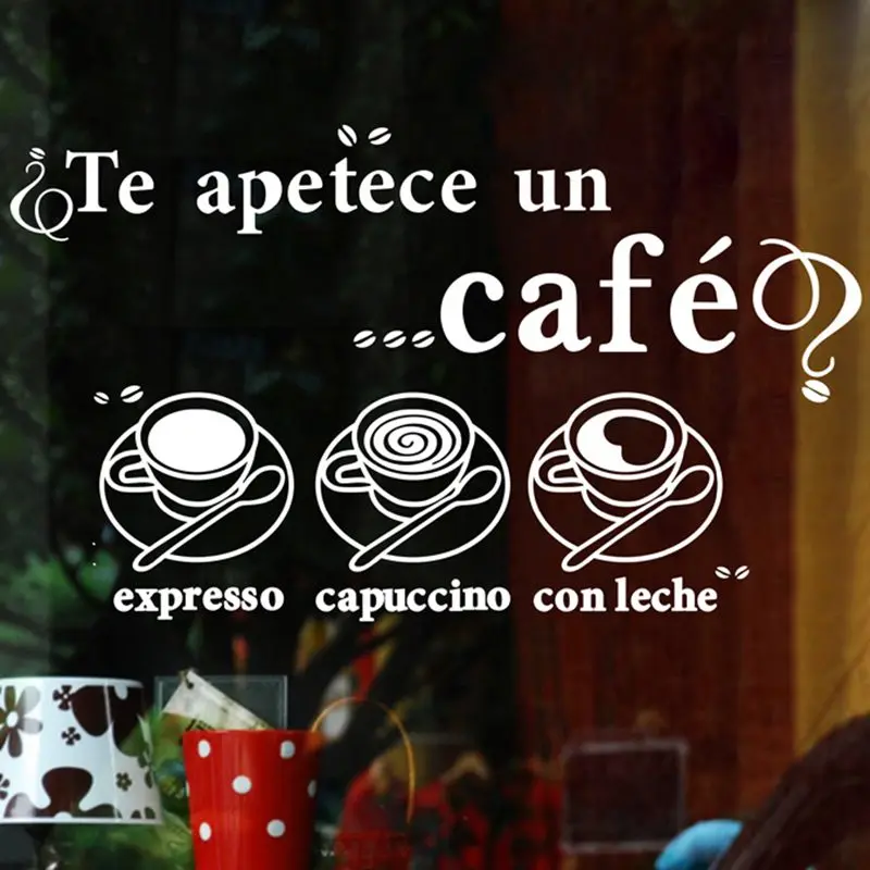 Настенные наклейки в виде кофейни кофе молока чая|diy home decor|home decorcoffee shop cafe |