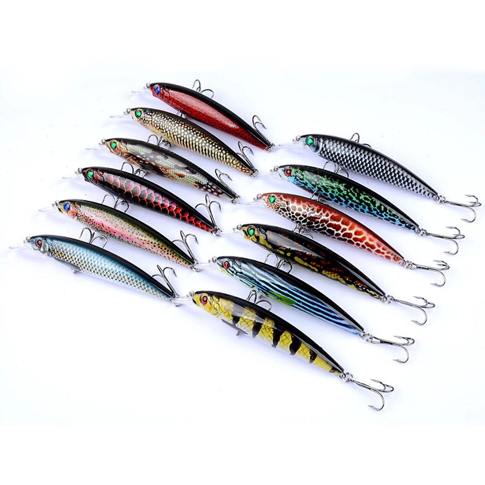 

DORISEA 1PCS 11cm 13.4g Fishing Lure Hard Plastic Artificial Bait 3D Eyes Fishing Wobblers Crankbait Minnows