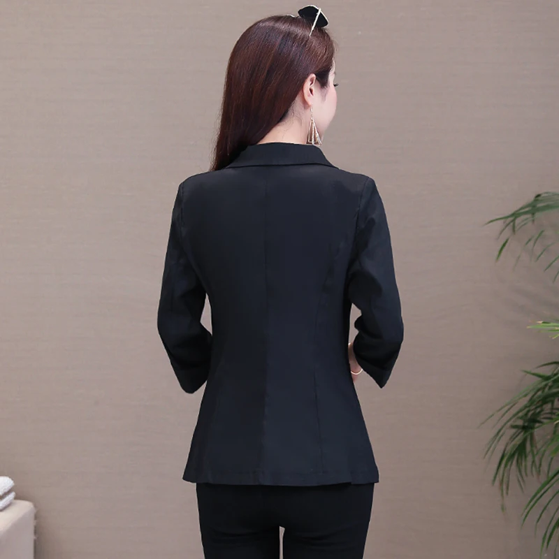 Women's Blazer Jackets And Coats 2020 Fashion Seven-Point Sleeve Coat Ladies Office Female Small Suit Plus Size M- 5XL W957 | Женская