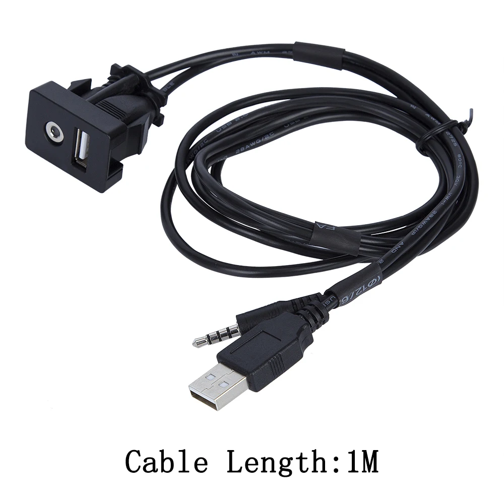 1 м Автомобильный Лодка приборная панель с утапливаемым креплением USB порт obd2
