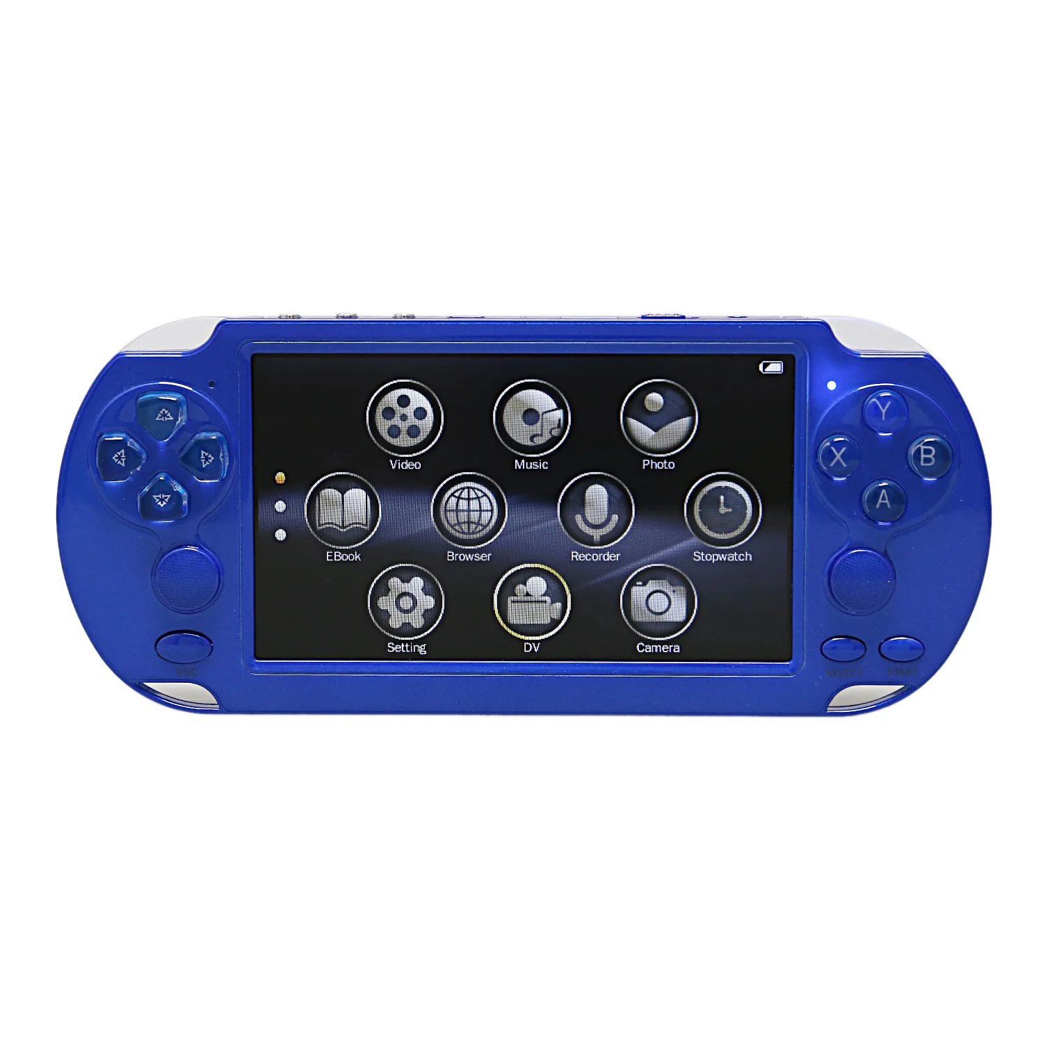Blue X9-S 5,1 дюймовый экран Портативный игровой плеер 8G 10000 игры ТВ выход с Mp3/кинокамерой Мультимедиа Видео ретро мини игры Conso - Цвет: Blue