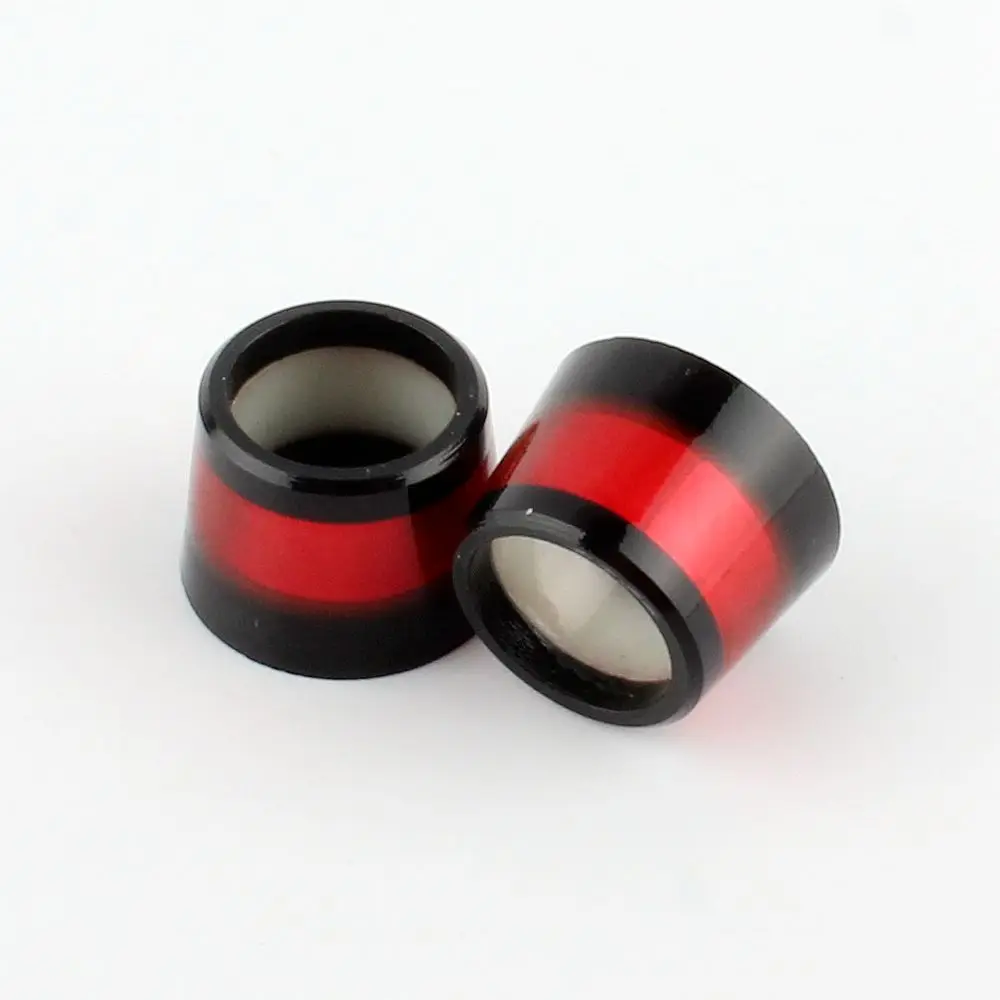 12 шт. пользовательские красные, черные наконечники с 2 черный rings.370 Гольф Железный Клин валы Ferrule