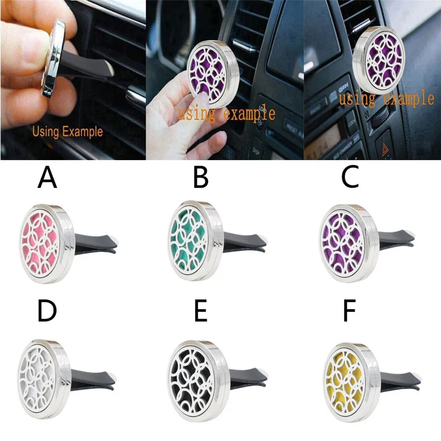 New 6Colors Car Perfume Diffuser 1PC Auto Vent Freshener Essential Oil Gift Locket Cars Decor Clip 35 | Автомобили и мотоциклы