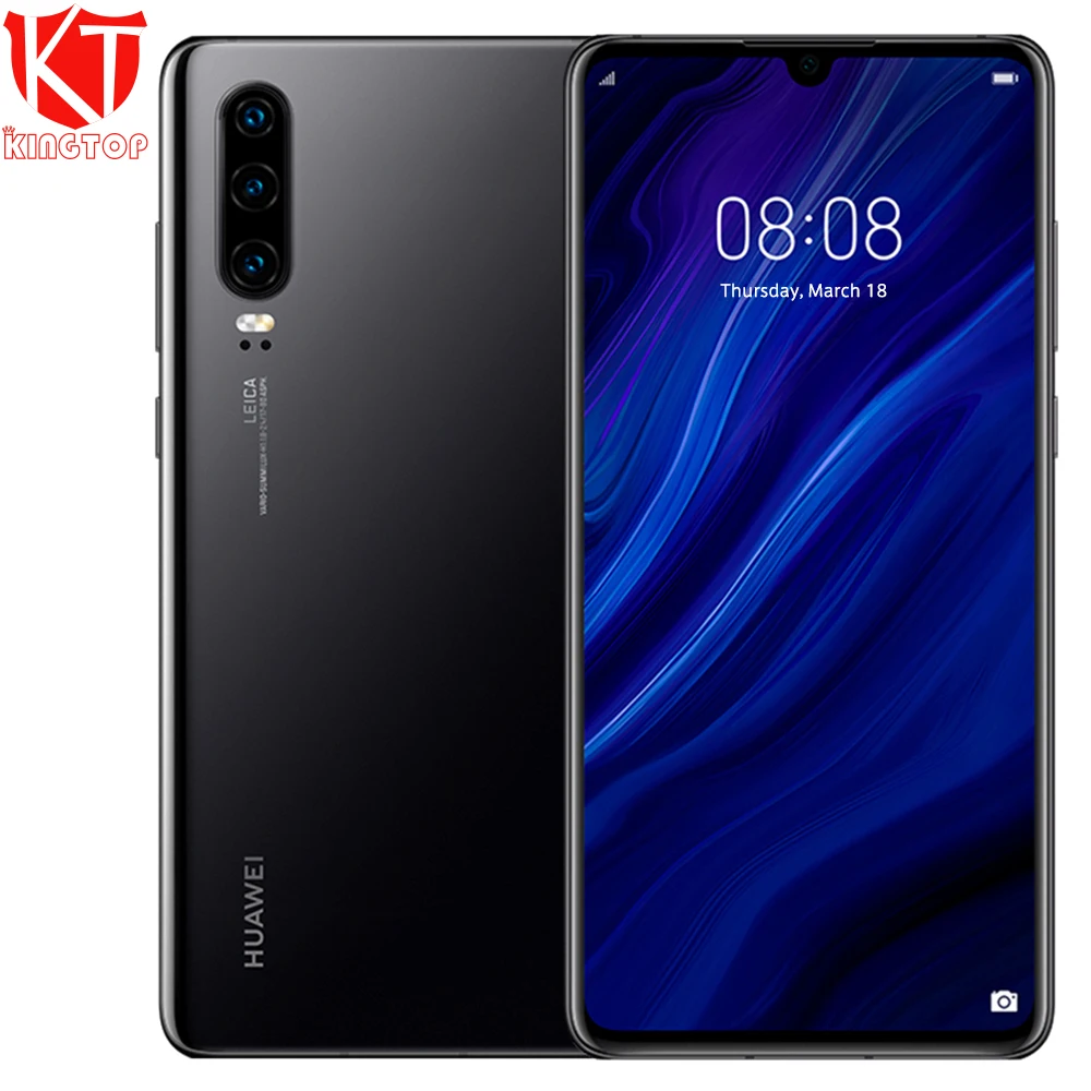 Оригинальный мобильный телефон HUAWEI P30 6 1 &quot8 ГБ ОЗУ 64 Гб ПЗУ Kirin 980 Qcta Core 3 фронта 40MP +