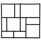 45*40 см самодельный пластиковый молд для тротуарной плитки формы для цементных кирпичей, садовый камень, дорога, бетонные формы для дома, сада, двора