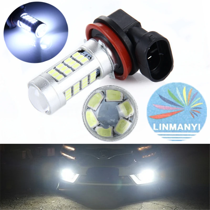 Новинка 2 шт. высокая мощность H8 H11 21 Вт 2835 42 SMD 42LED 900LM Canbus противотуманная фара