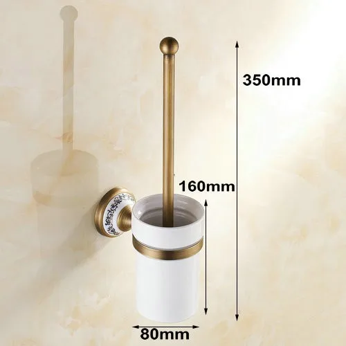 antique brass brushed bath hardware sets porcelain base bronze bathroom accessory wall mounted bathroom products free global shipping