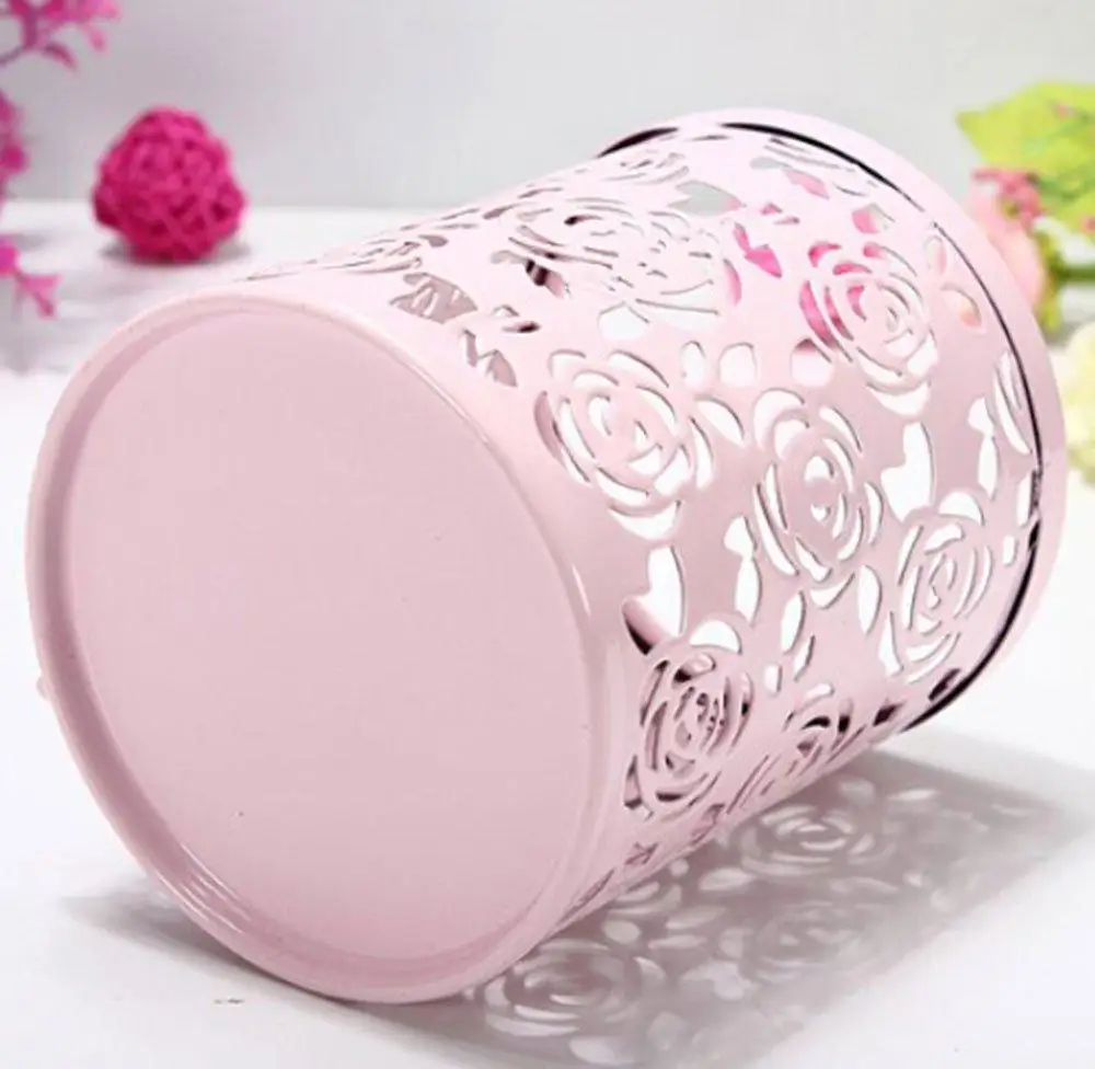 Adeeing металлический полый цветок розы дизайн цилиндрическая ручка карандаш