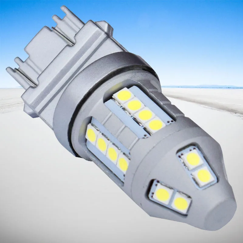 Высокое качество 3157 3156 супер 30 SMD 3030 светодиодный желтый сигнал поворота белый