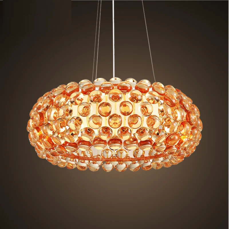 Мода акриловые pearl бра ресторан-бар подвесные светильники золото и прозрачный