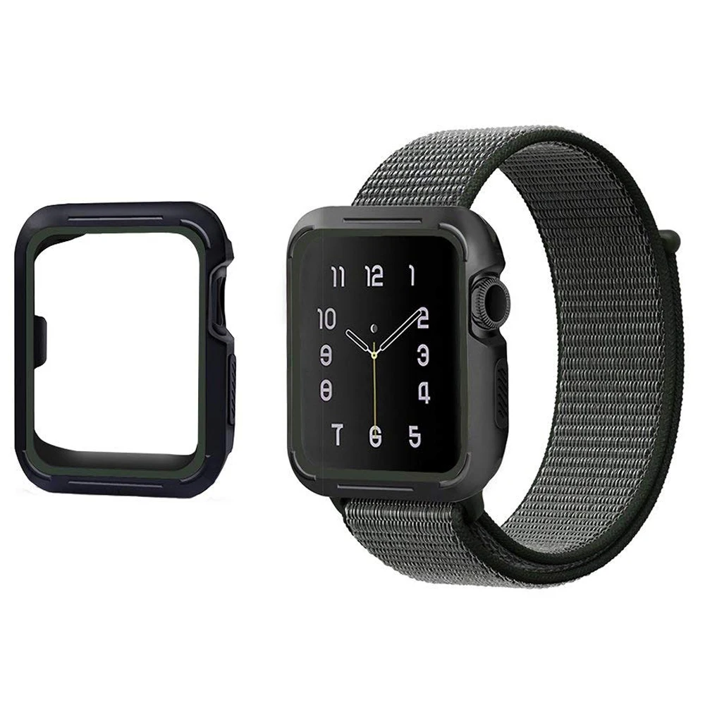 Спортивная петля ремешок для apple watch 42 мм 38 и нержавеющая сталь металлический