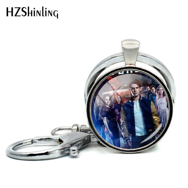 Новинка 2018 брелок с кабошоном ривердейл стеклянный Брелок цепочкой для ключей