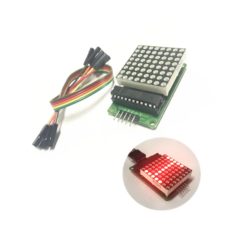 MAX7219 точечный модуль светодиодной матрицы MCU светодиодный управления дисплеем