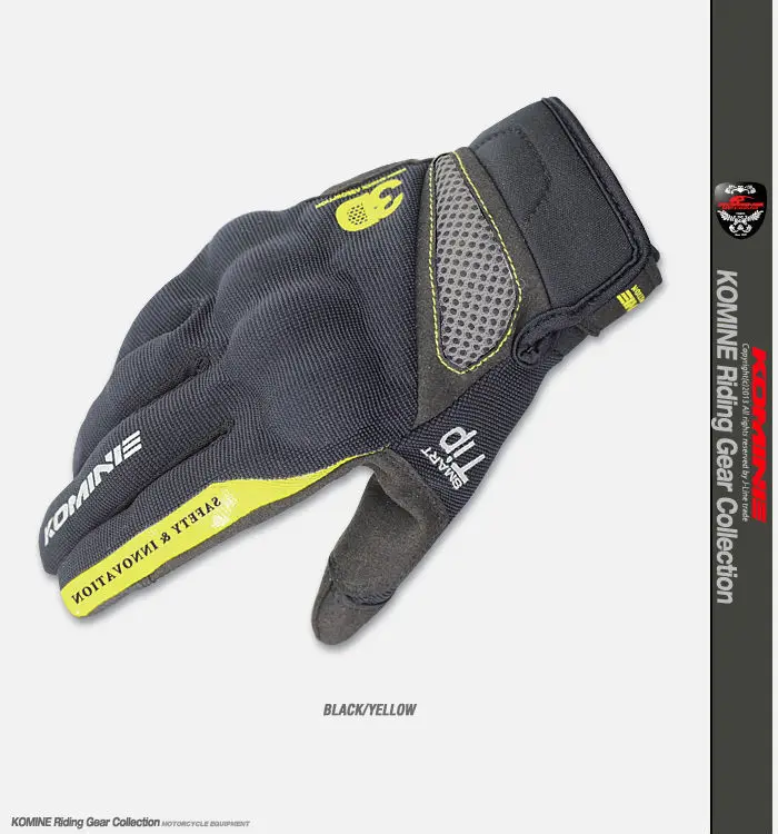 KOMINE GK 163 3D защиты сетки мотоциклетные Перчатки дышащая Сенсорный экран