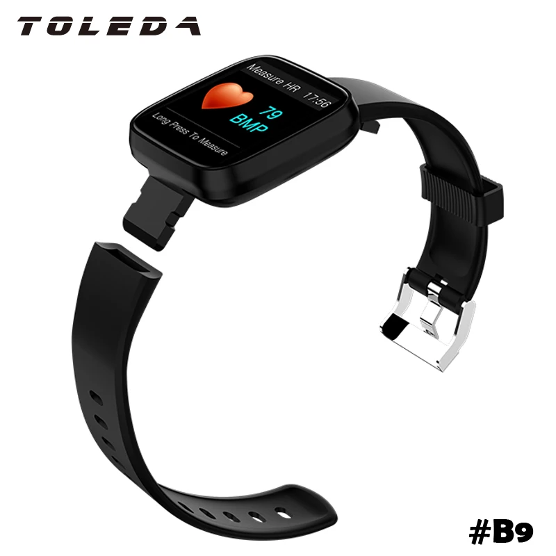 Toleda B9 BT SPO2 монитор сердечного ритма девушка Смарт Браслет часы с зарядкой USB зарядное устройство спортивные часы подарочные товары для