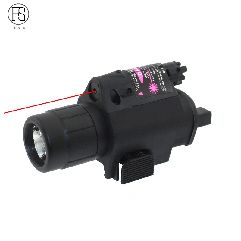 

2in1 Tactical Red Dot Laser Sight + LED Flashlight Combo Hunting Laser for Pistol Guns Glock 17,19,20,21,22,23,30,31,32