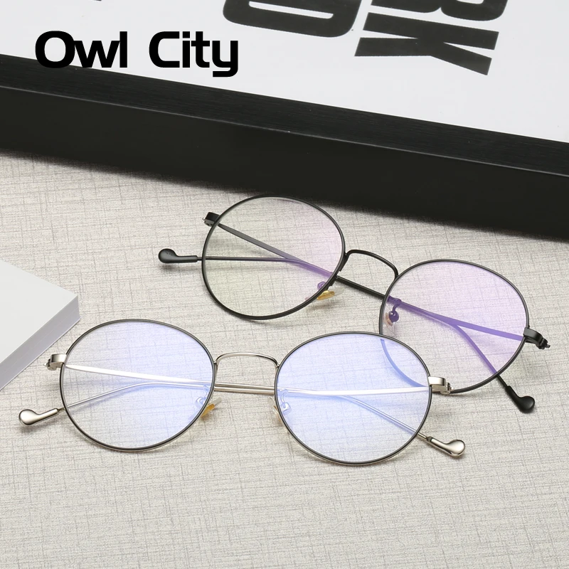 

Women Eyeglasses Brand Designer Oval Small Alloy Eyewear Frame Woman Optical Clear Lenses Glasses Eyeglasses Frames For Man