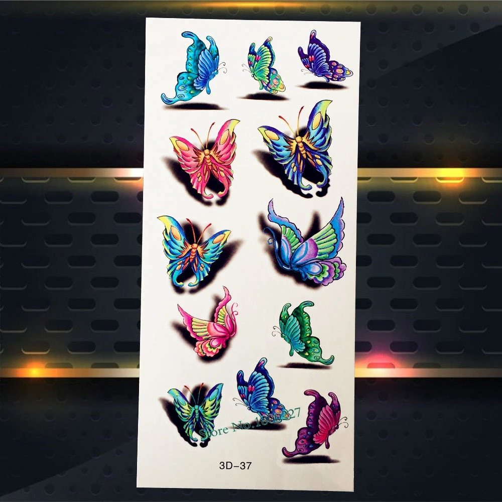 1 шт. новая одноразовая Татуировка искусственная Женская макияж боди арт руки