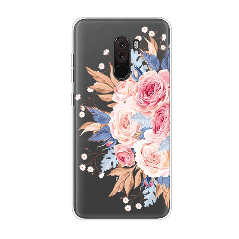 Чехол для Xiaomi mi 5x6x8 A1 A2 Lite F1 цветка TPU чехол телефона 5x 6x 8 Pocophone аксессуары |