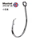 Рыболовные крючки Mustad 39951, рыболовные крючки с демоническими кольцами, нержавеющие, Anzol Sharp Strong Ocean Boat 39951, рыболовные крючки для пресной воды