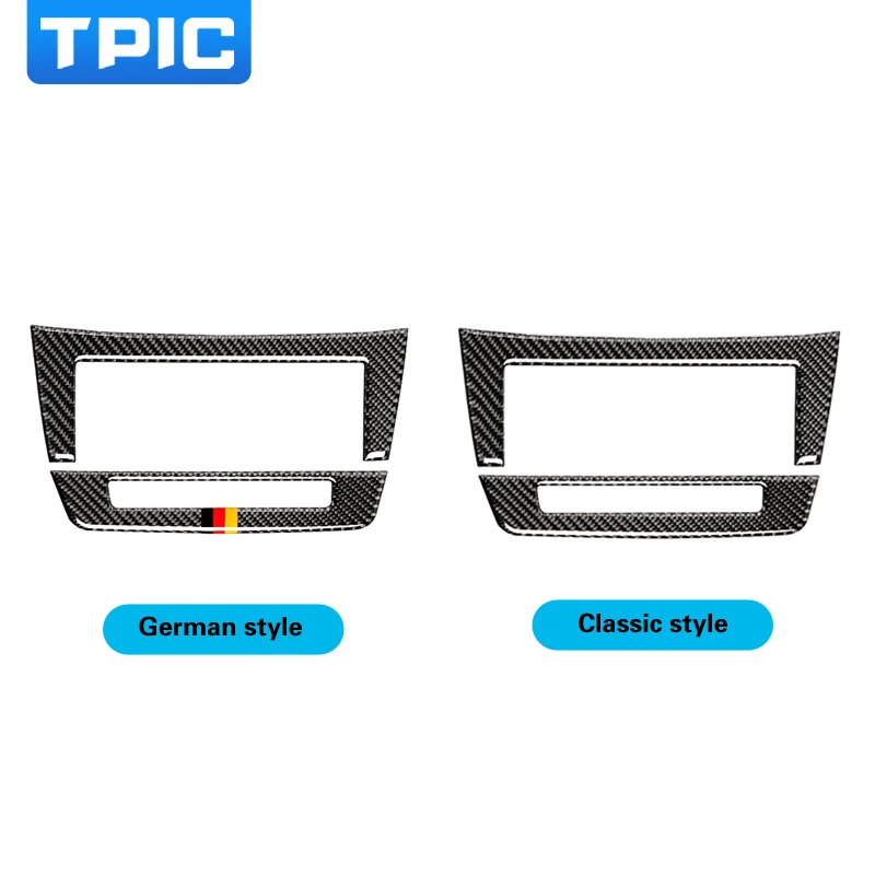 Автомобильные аксессуары TPIC из углеродного волокна наклейка с центральным