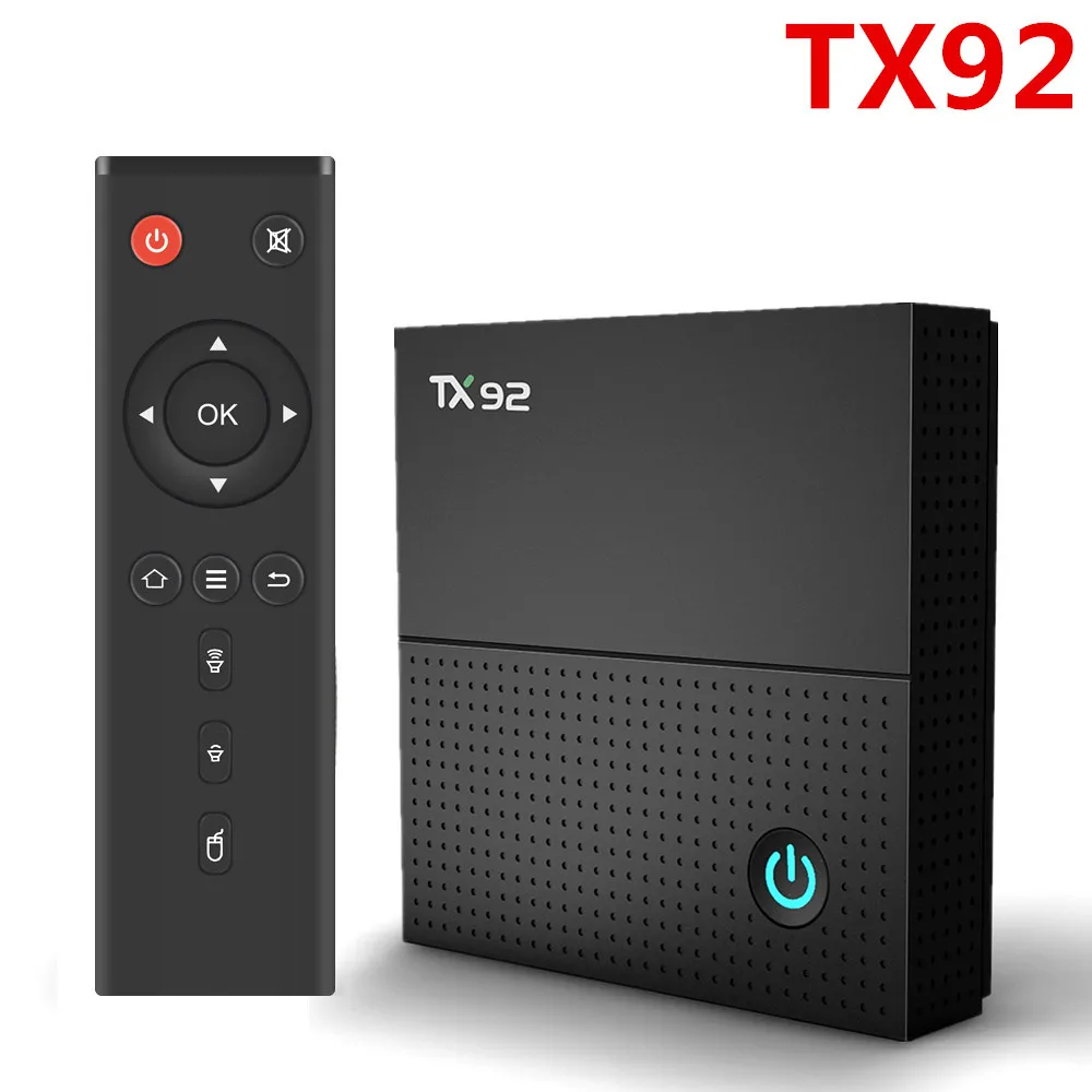 ТВ приставка TX92 smart android 7 1 octa core 4K Amlogic S912 3 ГБ 32 2 4G/5 ГГц Wifi BT4.1 Stalker Tanix