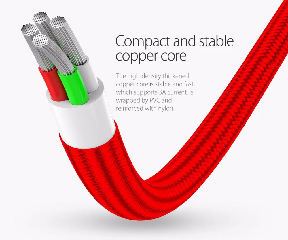 ORICO USB кабель для iPhone 7 6 6s 5 5s зарядное устройство зарядки Micro Type C 3 в 1 мобильный