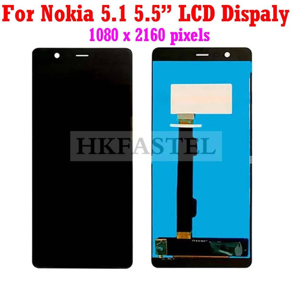 Hkfatel для Nokia 5 высококачественный ЖК дисплей 1 LCD Plus X5 Оригинальный сенсорный экран
