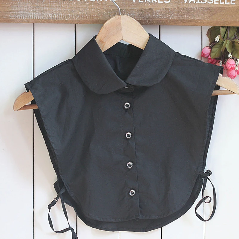 Женская винтажная блузка белая и черная съемный воротник|detachable collars for women|detachable
