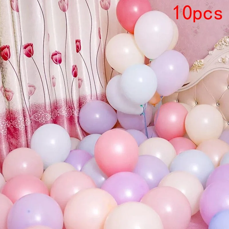 10pcs mixed color 1 1 Набор «С Днем Рождения» воздушный шар, воздушные шары, палочка, подставка для вечеринки на день рождения, декор для детей, взрослых, арка, настольный шар, аксессуары, держатель - Цвет: 10pcs mixed color 1