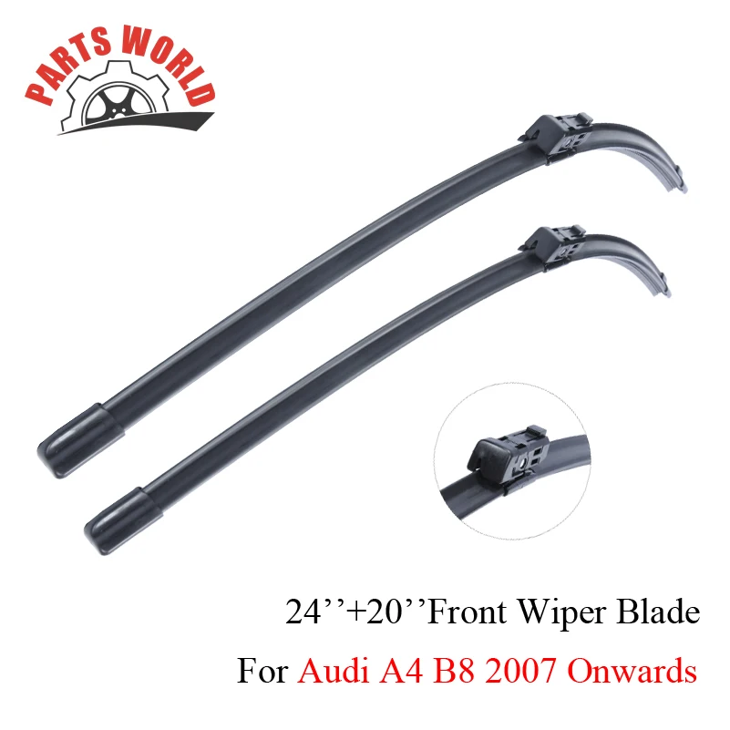 Комбинированные резиновые передние и задние щетки стеклоочистителя для Audi A4 B8 2007