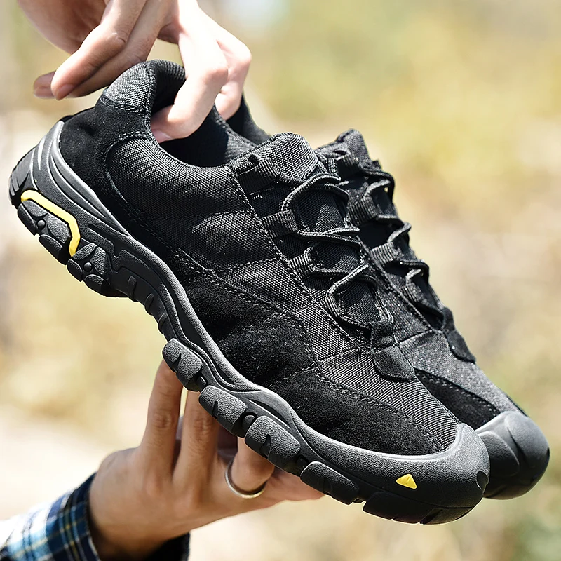 APTESOL Outdoor Climbing Mountain Sport Hiking Shoes for Man Non-slip Athletic Tactical Boots Clorts Men's Trekking | Спорт и
