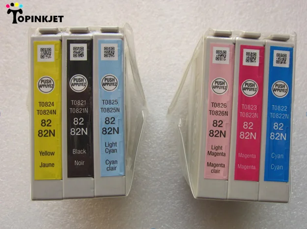 Картридж для принтера Epson R270/R290/R295/R390 оригинальный чернильный картридж 82N T0821N T0822N