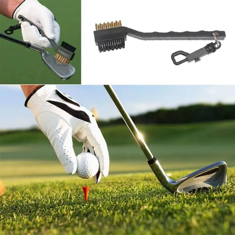 

Golf Club Brush Golf Groove Cleaning Brush 2 Sided Golf Putter Wedge Ball Groove Cleaner Kit Cleaning Tool Gof Accessories