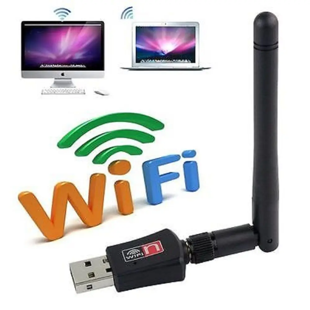 USB Wlan Wi Fi беспроводной адаптер для локальной сети 300 Мбит/с SMA + антенна N|usb wlan|wireless