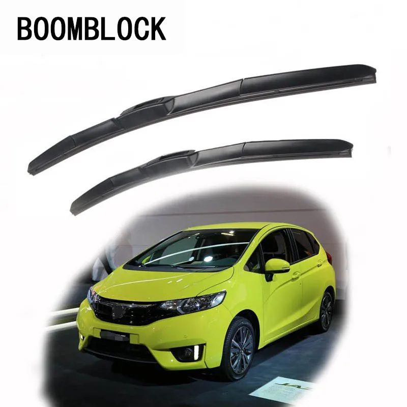 

Car Windshield Rubber Front Wiper Blades Arm Kit For Honda Jazz 2016 2015 2014 2013-2002 Windscreen Original Wiper Accessories